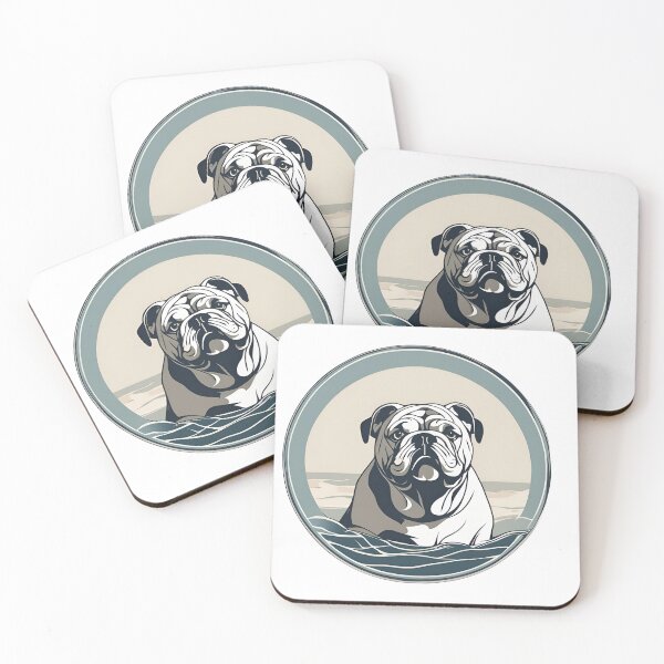 Artikelvorschau, Reisender Hund im Meer Englisch Bulldog Hund onwer entworfen und verkauft von GoodyPaws.