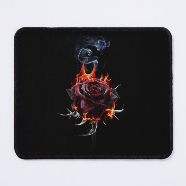 Item preview, a burgundy rose that is burning designed and sold by rafal12345.