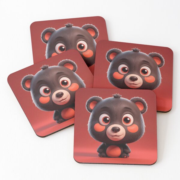 Item preview, A Cute Bear With Large Eyes And A Friendly Expression designed and sold by Adelberton.