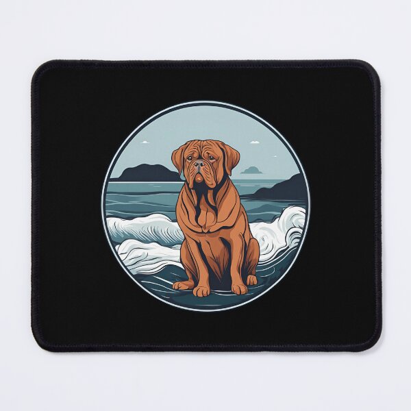 Aperçu de l'œuvre Chien voyageur en mer dogue de bordeaux chien onwer  créée et vendue par GoodyPaws.