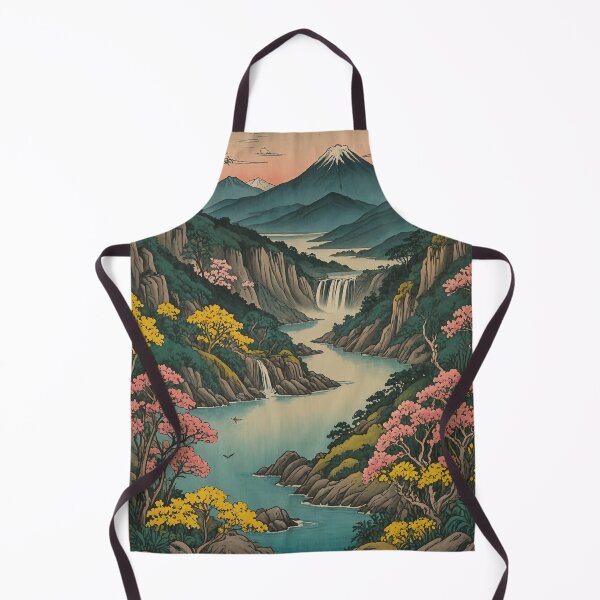 Item preview, Tranquil Peaks: Oriental River and Mountains Design designed and sold by Lizetteh.