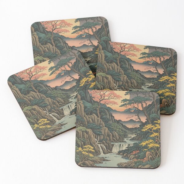 Item preview, Moonlit Serenity: Oriental River and Full Moon Design designed and sold by Lizetteh.