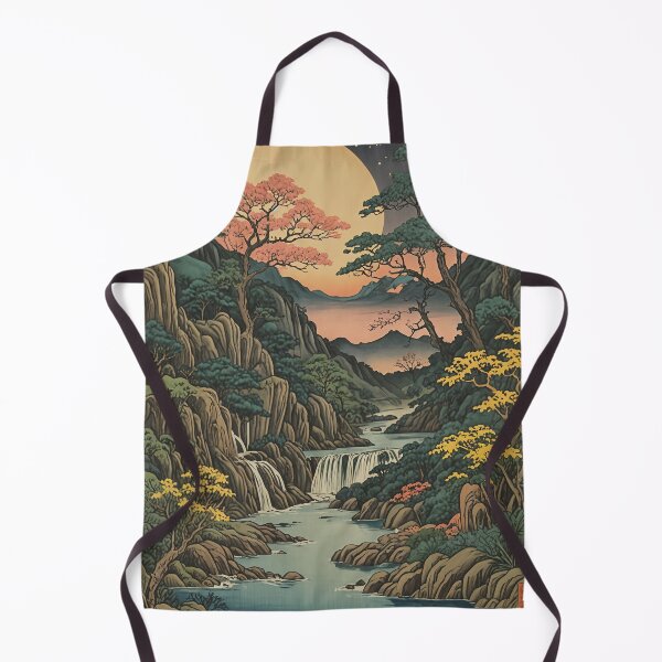 Item preview, Moonlit Serenity: Oriental River and Full Moon Design designed and sold by Lizetteh.