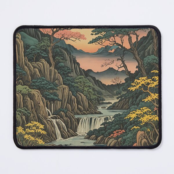 Item preview, Moonlit Serenity: Oriental River and Full Moon Design designed and sold by Lizetteh.