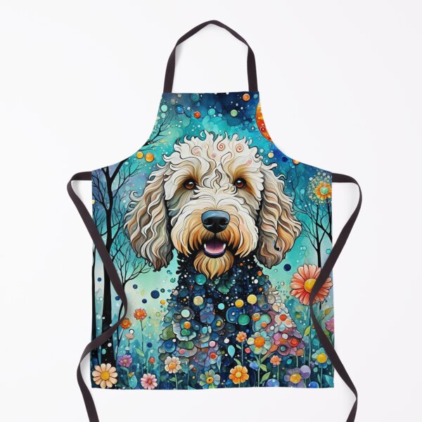 Item preview, Happy Mosaic Goldendoodle designed and sold by Wags & Tails.