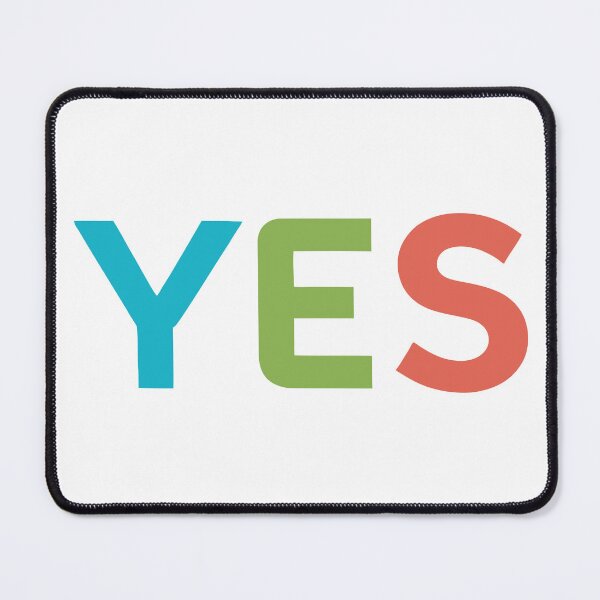 Item preview, YES colorful text design designed and sold by AlliAll-Digital.