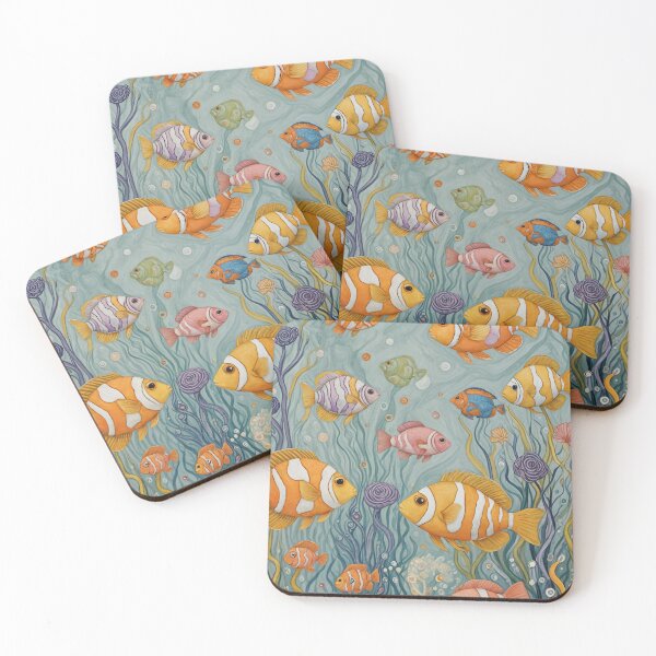 Item preview, Undersea Whimsy: Pastel Clown Fish Design designed and sold by Lizetteh.
