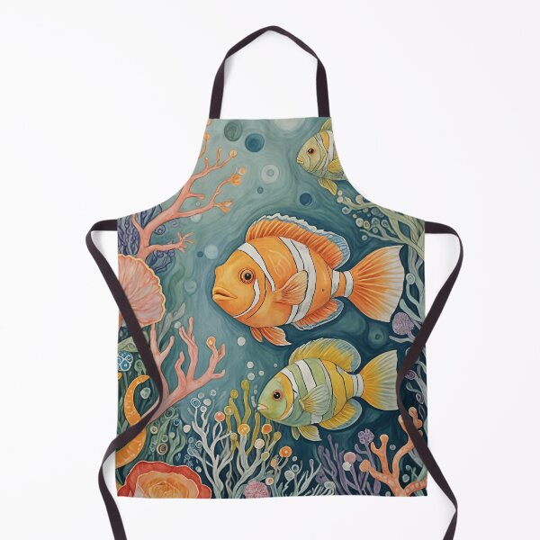 Item preview, Ocean Dreams: Pastel Clown Fish and Seaweed Design designed and sold by Lizetteh.