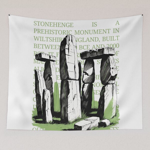 Item preview, Stonehenge vintage sketch by CallisC Arts ⭐⭐⭐⭐⭐ designed and sold by CallisC-Arts.