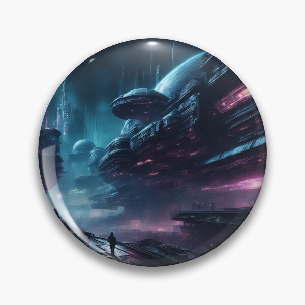 Item preview, Offword Cityscape, Science Fiction, Digital Painting designed and sold by Burn-Ego.
