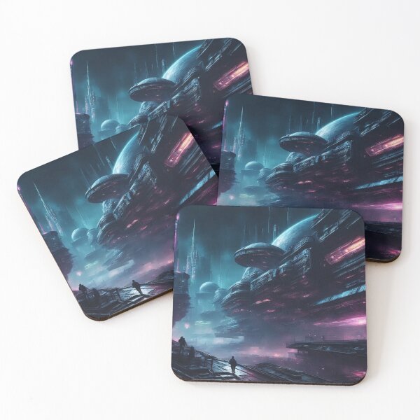 Item preview, Offword Cityscape, Science Fiction, Digital Painting designed and sold by Burn-Ego.