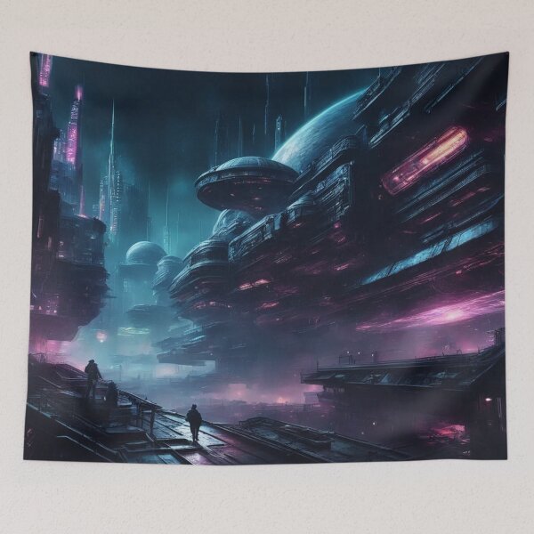 Item preview, Offword Cityscape, Science Fiction, Digital Painting designed and sold by Burn-Ego.