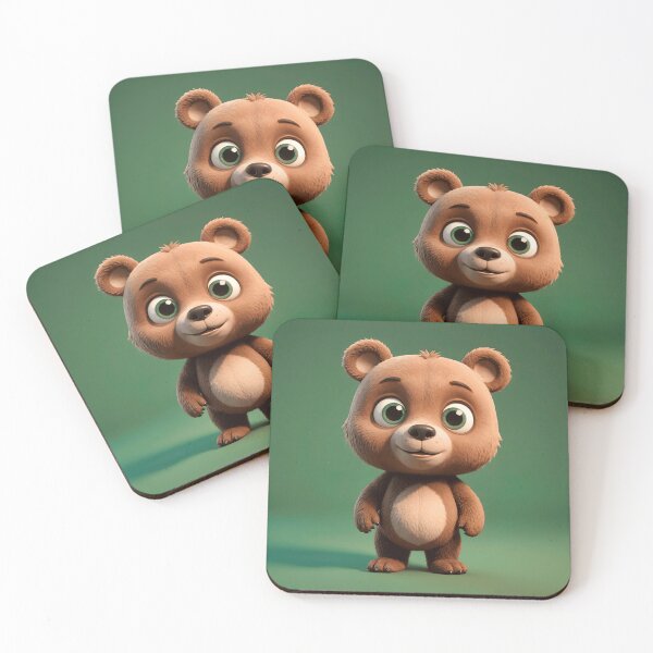 Item preview, A Cute Bear With Large Eyes And A Friendly Expression designed and sold by Adelberton.