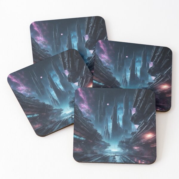 Item preview, Spaceport, Science Fiction, Digital Painting designed and sold by Burn-Ego.