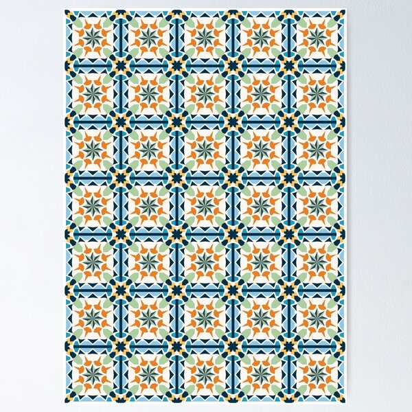 Item preview, Libanesische Fliesen - Jezzine designed and sold by Lara Ghattas.