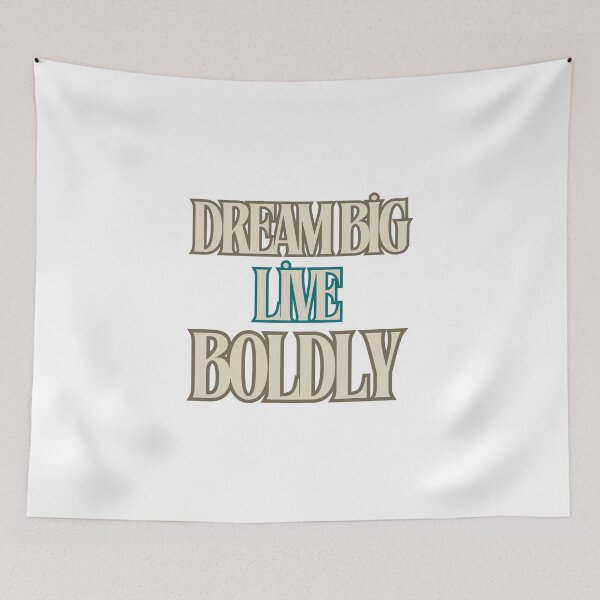 Item preview, Dream Big Live Boldly Motivational Design designed and sold by TrendyCanvasC.
