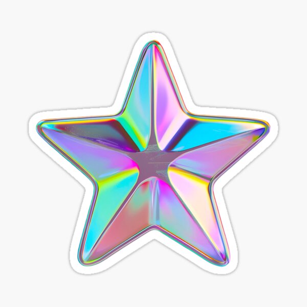 Gape At New Holographic Star Sticker