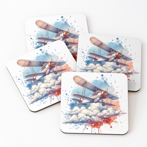 Item preview, Vintage Airplane above clouds designed and sold by InsanseCreation.