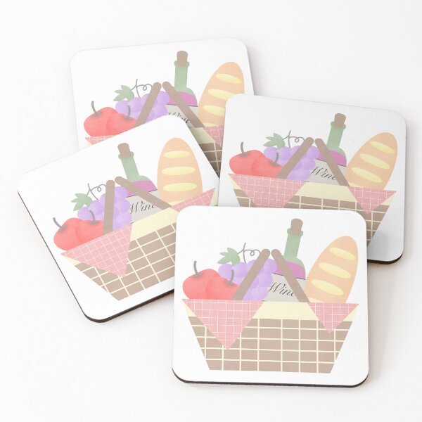 Item preview, Picnic basket cute cartoon watercolor illustration designed and sold by Anngozza2.