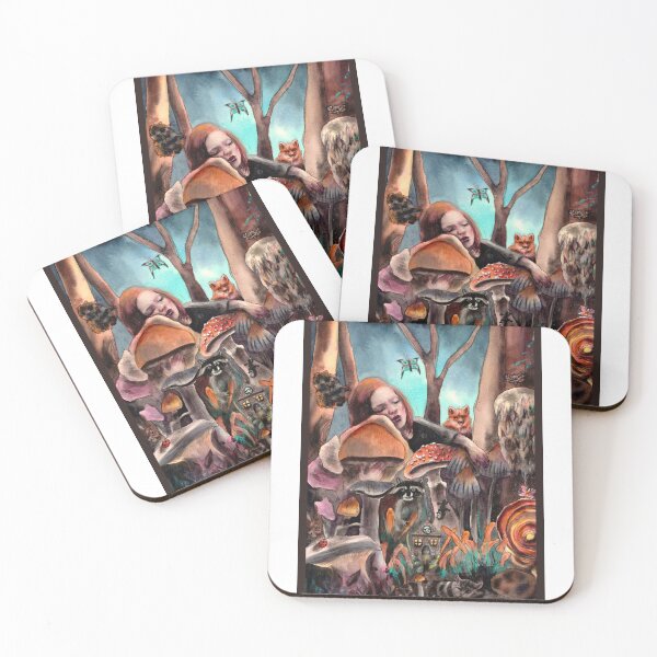 Item preview, Lost in the Mushroom Forest Watercolour Illustration  designed and sold by Bexter97.