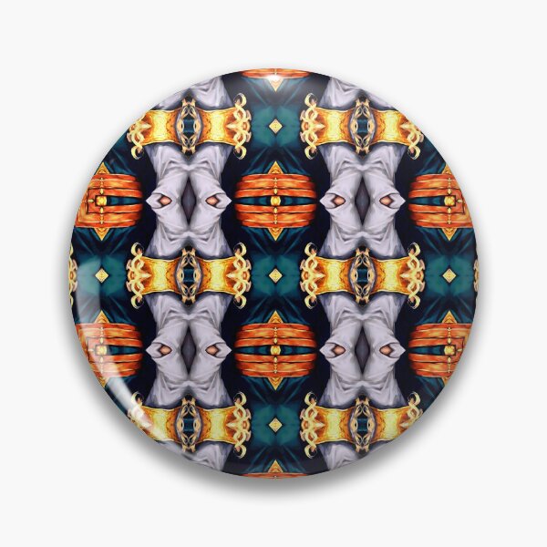 Artikelvorschau, Elegantes Gold-Silber-Orange-Barockmuster entworfen und verkauft von mittie101.