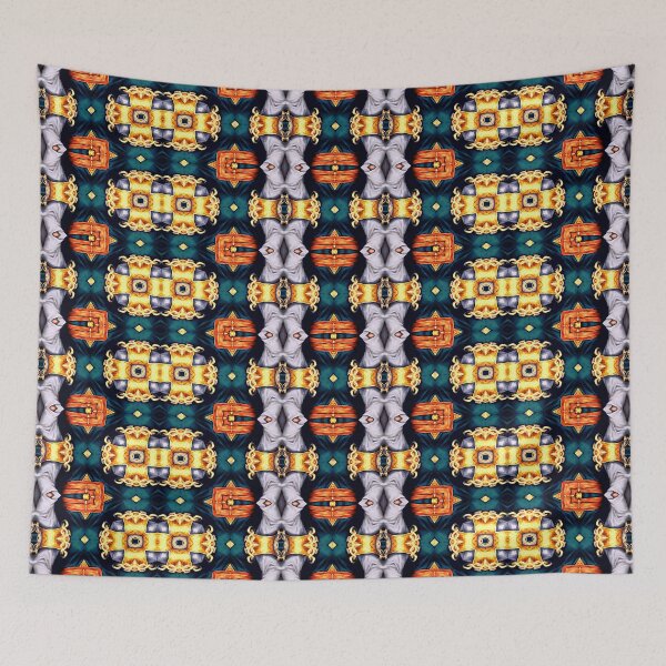 Item preview, Elegant Gold Silver Orange Baroque Pattern designed and sold by mittie101.