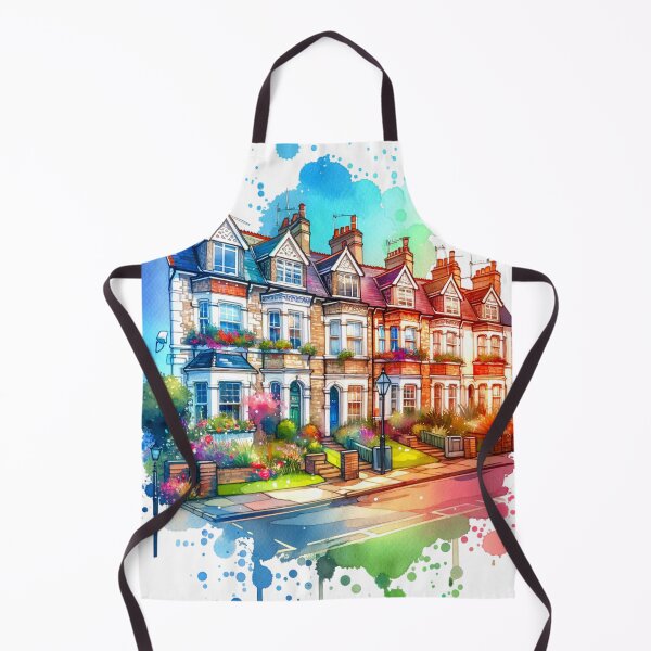Item preview, Watercolor Charming Houses designed and sold by InsanseCreation.