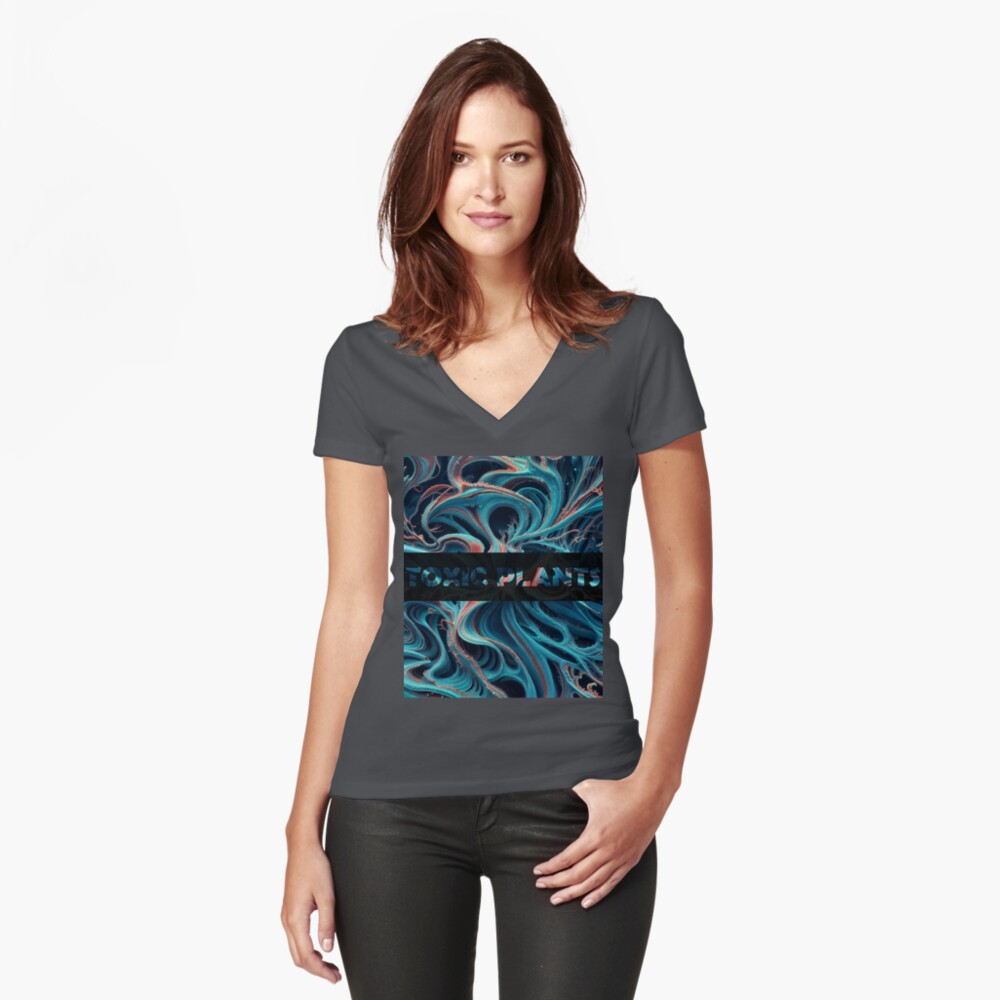 Aperçu de l'œuvre T-shirt moulant col V créée et vendue par oduchossoir.