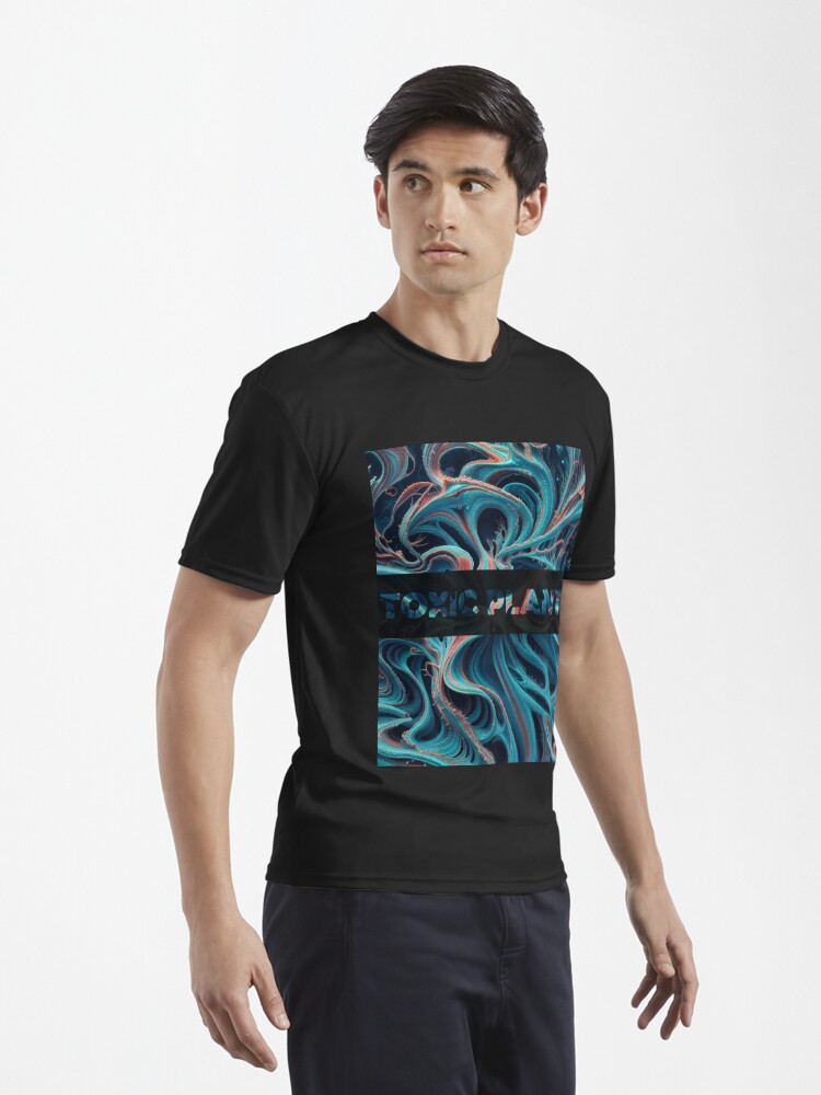 Aperçu 3 sur 7. T-shirt respirant avec l'œuvre Toxic plant 87 créée et vendue par oduchossoir.