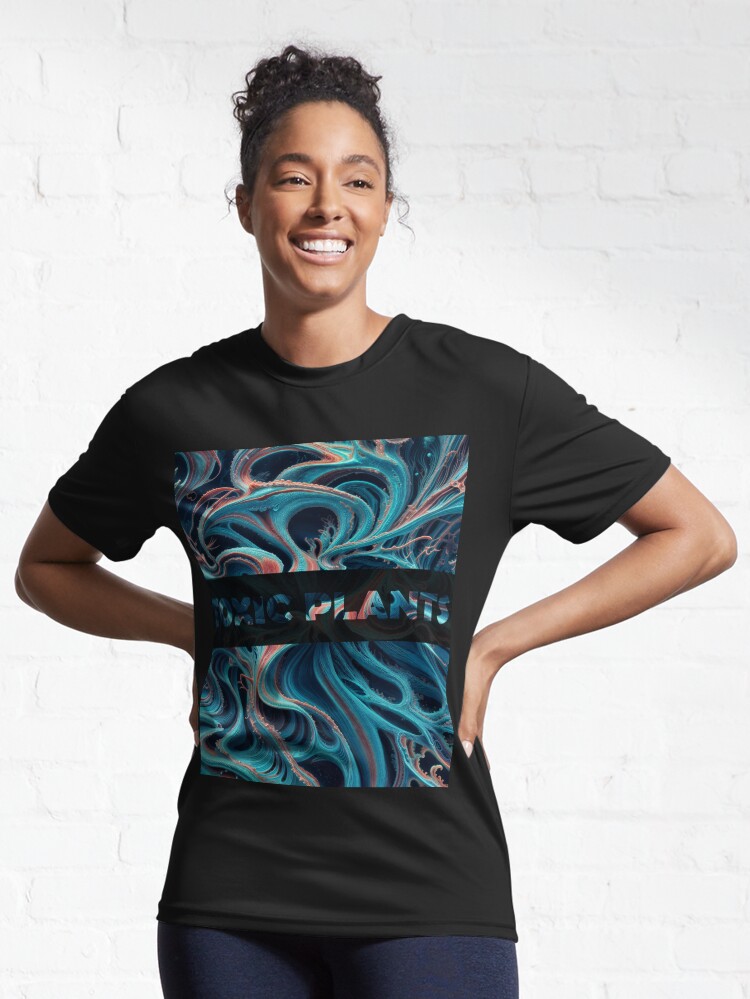 Aperçu 6 sur 7. T-shirt respirant avec l'œuvre Toxic plant 87 créée et vendue par oduchossoir.
