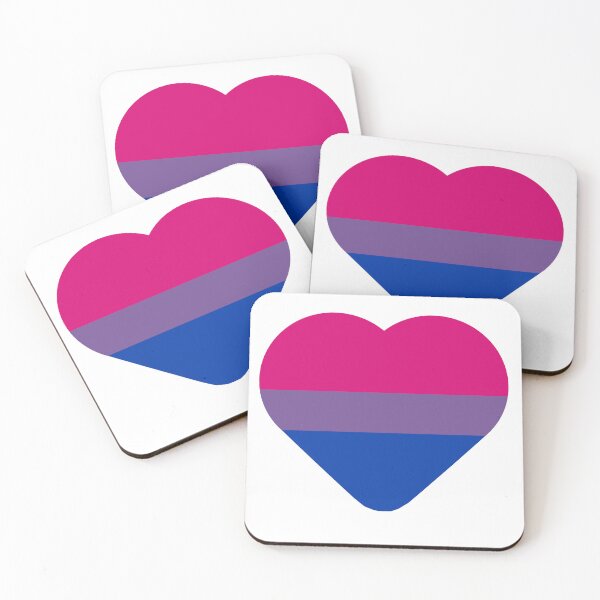 Item preview, Pride bisexual heart designed and sold by FluffyPixels.