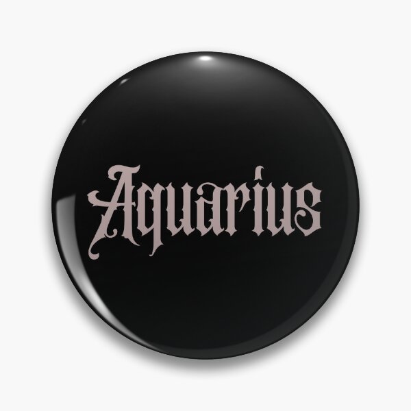 Item preview, Gothic Aquarius Zodiac Sign designed and sold by Hellofriendco.