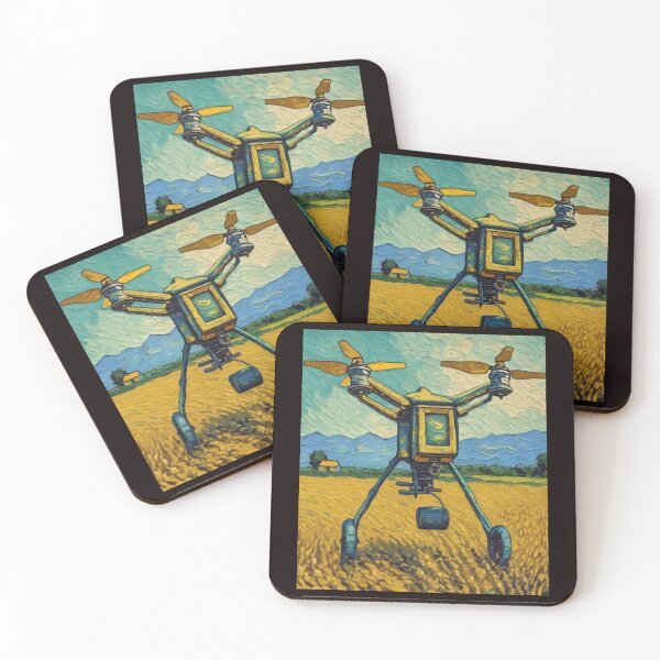 Item preview, "Aerial Farming: Revolutionizing Agriculture with Drones" designed and sold by Artisticanvas.