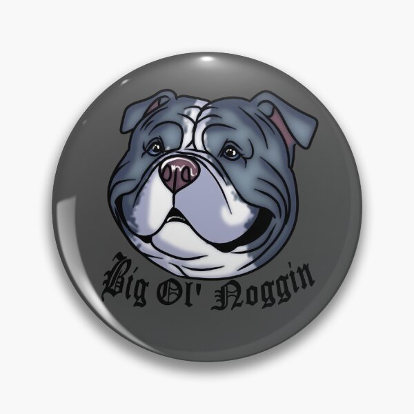 Item preview, ||Big Ol' Noggin|| American Bully Sticker - Blue designed and sold by Bullyscape.