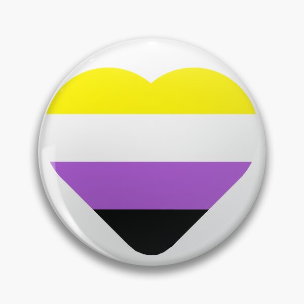 Item preview, Pride non-binary heart designed and sold by FluffyPixels.