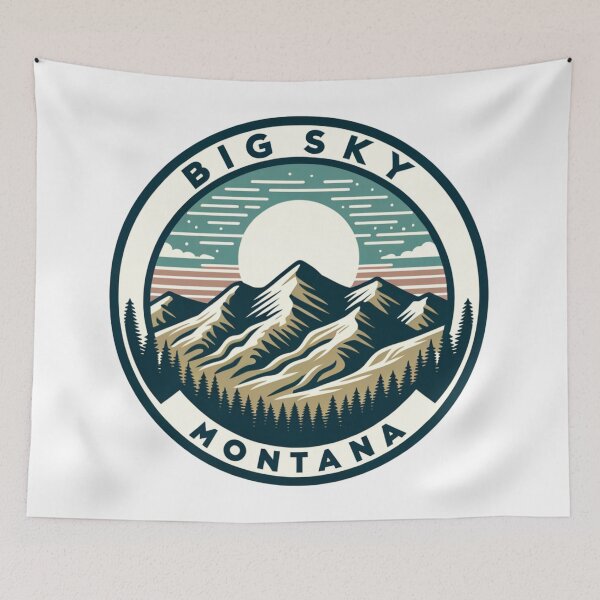Item preview, Vintage Big Sky Montana  designed and sold by BassHeadMomma.