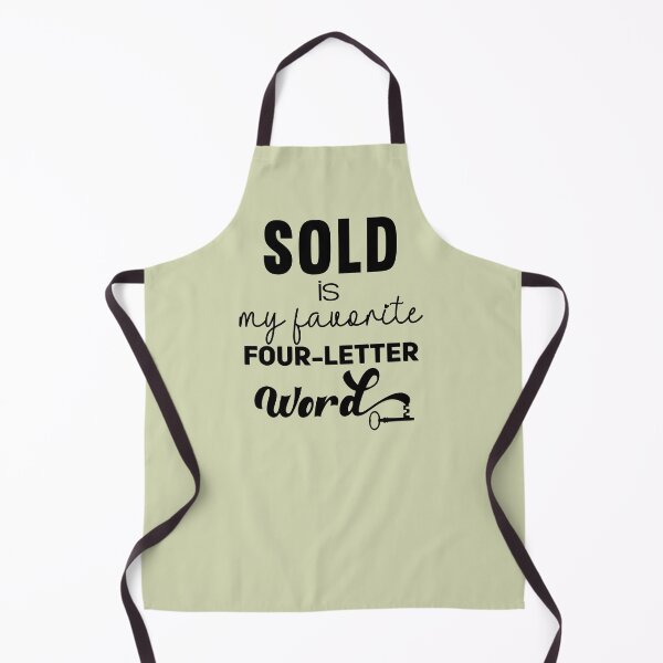 Item preview, Sold Is My Favorite Four-Letter Word Black with Vintage Key designed and sold by adriana-holmes.