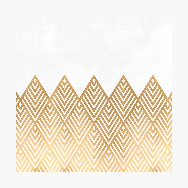Item preview, Geometric White & Gold designed and sold by Blue-Banana.