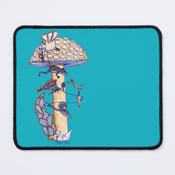 Item preview, L'allucinato allucinante fungo rosso/blu - The Hallucinated Red Blue Mushroom designed and sold by PinoNatalizio.