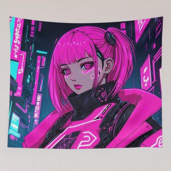 Item preview, Futuristic pink anime designed and sold by AdultAnime.