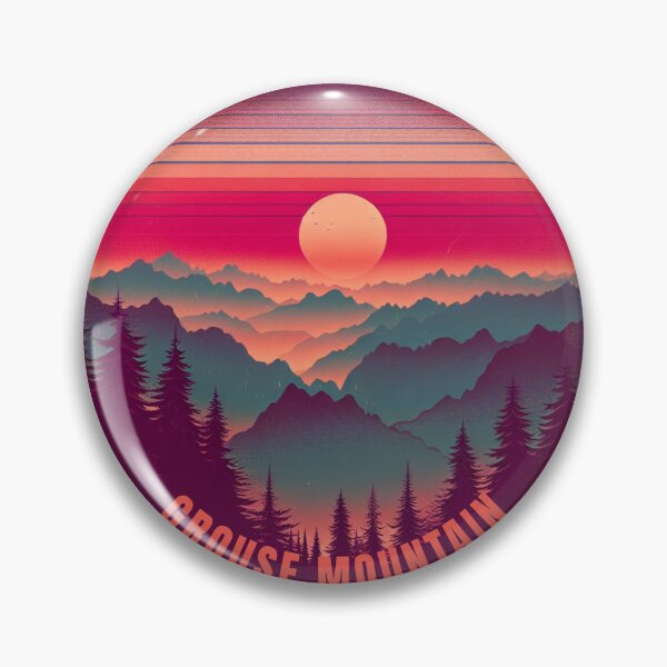 Item preview, Grouse Mountain Vintage Sunset designed and sold by BassHeadMomma.