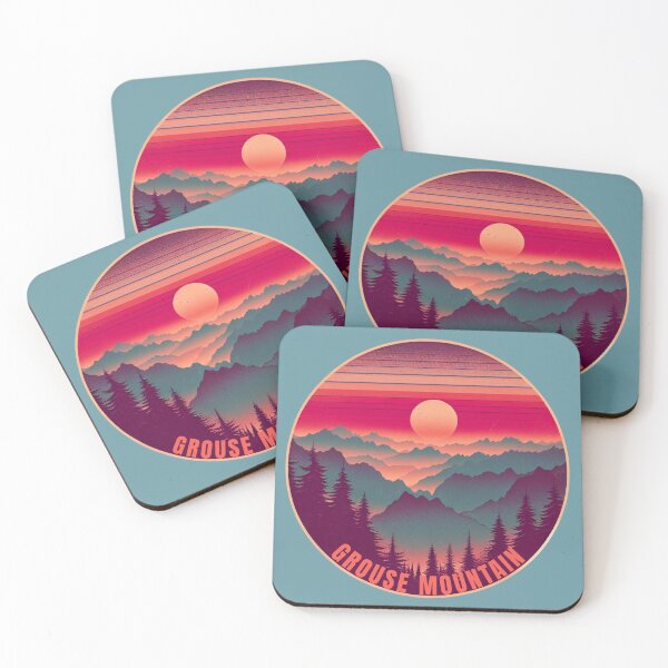 Item preview, Grouse Mountain Vintage Sunset designed and sold by BassHeadMomma.