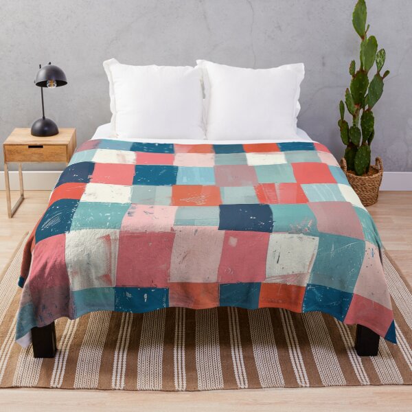 Item preview, Gingham Pattern 3 painterly checkered design designed and sold by LD ART.