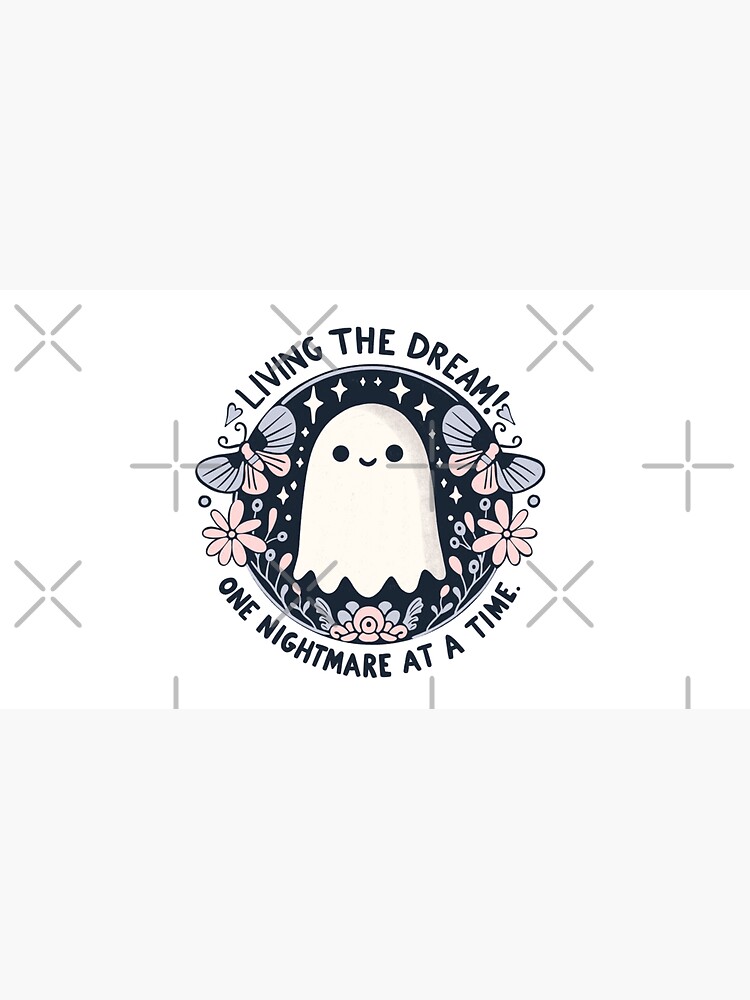 Thumbnail 7 von 7, Cap, Living the dream - cute ghost designt und verkauft von Itouchedabee.