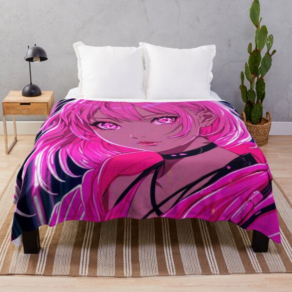 Item preview, Pink anime city girl designed and sold by AdultAnime.