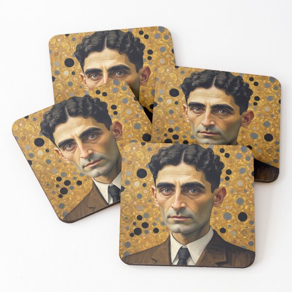 Item preview, Franz Kafka as Gustav Klimt Style Painting designed and sold by OzzFrequency.