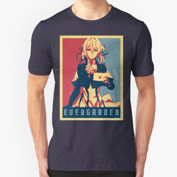 Violet Evergarden - Political Anime Poster Shirt Slim Fit T-Shirt