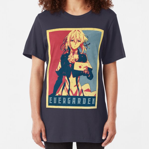 Violet Evergarden - Political Anime Poster Shirt Slim Fit T-Shirt