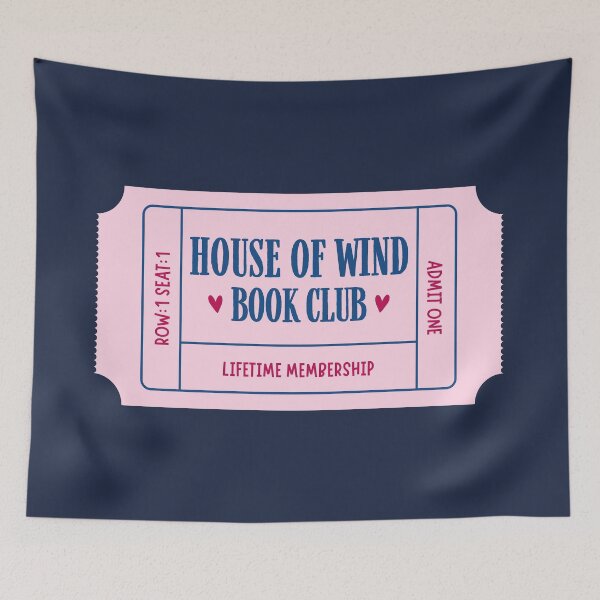 Item preview, House of wind book club ticket - pink designed and sold by Neadoodles.