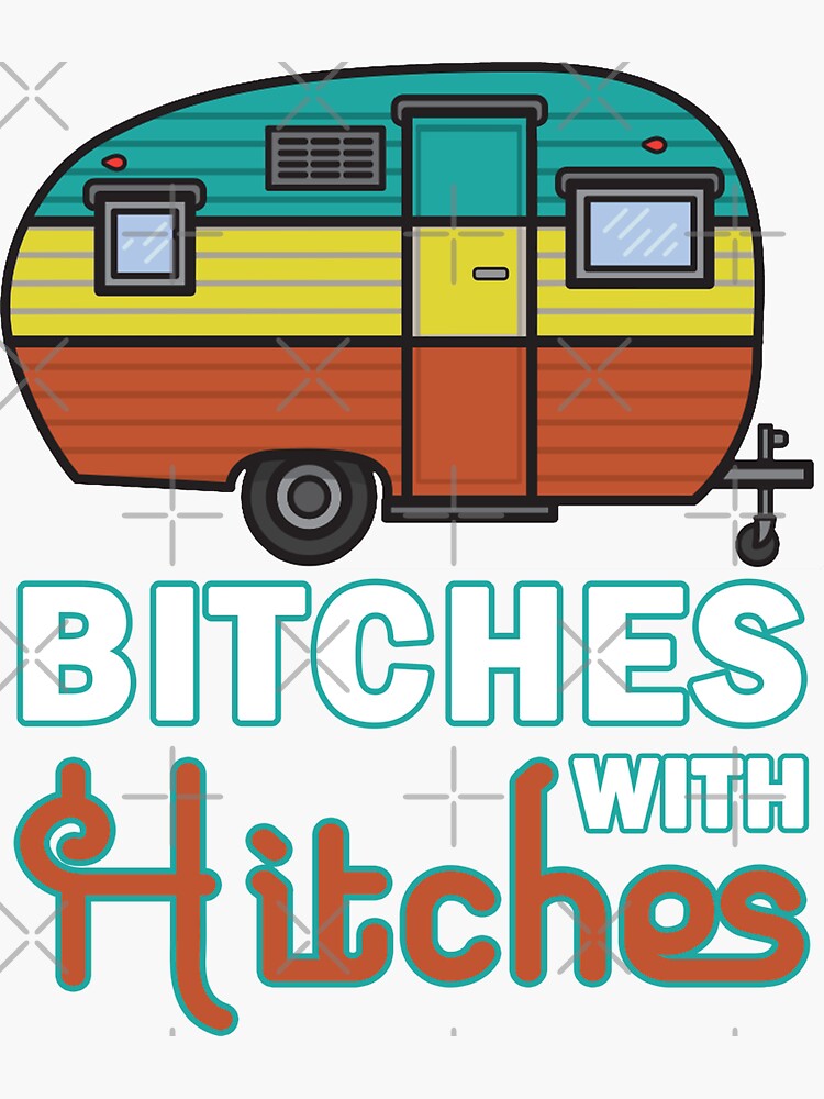 "Funny Camping Vintage RV Camper" Sticker for Sale by ThreadsNouveau